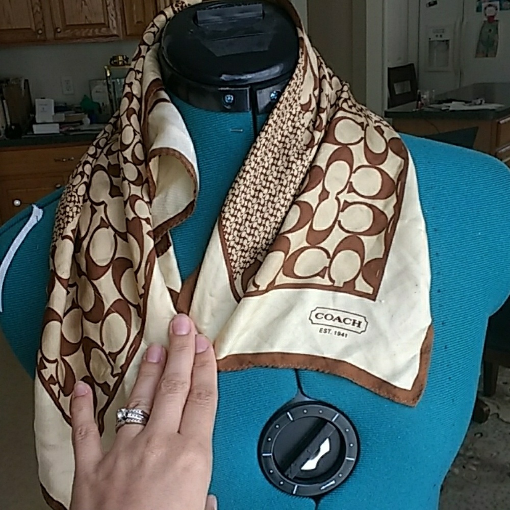 Coach silk scarf